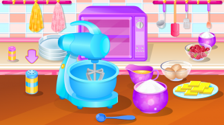 trò chơi nấu ăn bánh hoa quả screenshot 0