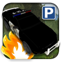3D Police Car Parking Icon