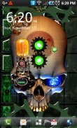 Steampunk खोपड़ी लाइव वॉलपेपर screenshot 2