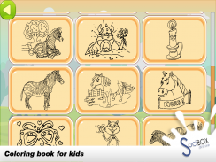 libro para colorear  caballos screenshot 5