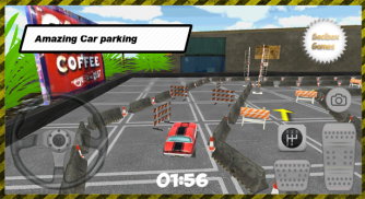 Extreme Red Car Parking screenshot 1