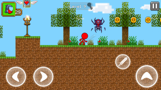 Red Stickman Parkour Fighter screenshot 2