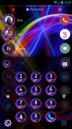 Neon Abstract Phone Dial Theme screenshot 3