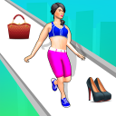 Catwalk girl Beauty runner makeover run game 3d Icon