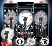 Cute Cat Love Launcher Theme screenshot 0