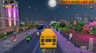 بازی رانندگی اتوبوس مدرسه شهری screenshot 13