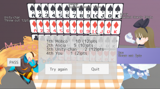 Sevens card game screenshot 3