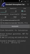Standard Atmosphere Calculator screenshot 2