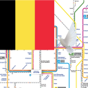 Brussels Metro Bus Tour Map Offline メトロ・オフライン路線図 Icon