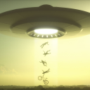 Walking Nerd - Alien Abduction Icon