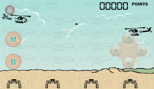 Heli Battle(80s Handheld Game) screenshot 1