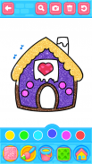 Glitter House Coloring screenshot 1