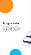 Rozgaar India - Hire Top Quality Freelancers screenshot 3