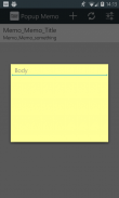 Popup Memo screenshot 3