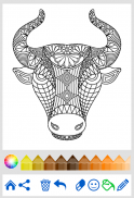 Livre coloriage animal Mandala screenshot 2