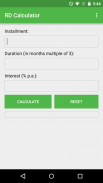 Recurring Deposit Calculator screenshot 0