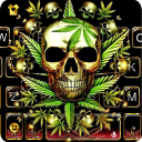 الكيبورد Gold Weed Skull Icon