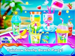 Rainbow Slushy Maker – Ice Slushie Yogurtland Game screenshot 2