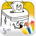 food coloring book Icon