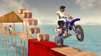 मोटरबाइक स्टंट 3 डी रेसिंग गेम screenshot 2