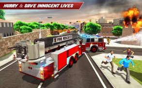 Fire Truck Driving Rescue 911 Fire Engine Games screenshot 9