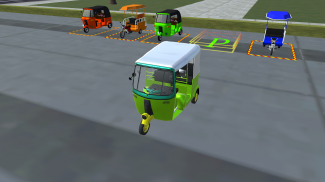 Rickshaw parking 3d 2025 game screenshot 2