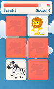 儿童记忆游戏：动物 screenshot 3