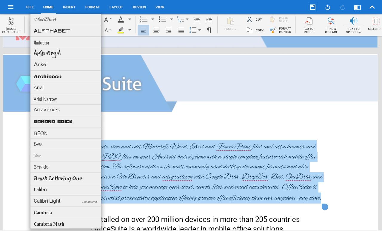 OfficeSuite Font Pack - APK Download for Android | Aptoide