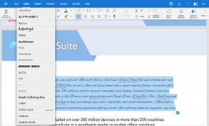 OfficeSuite Font Package screenshot 6