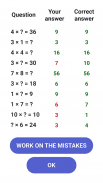 Table de multiplication screenshot 5