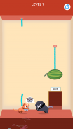 Rescue Kitten - Rope Puzzle - Cat Collection screenshot 1
