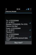 DEMO Recovery SMS screenshot 1