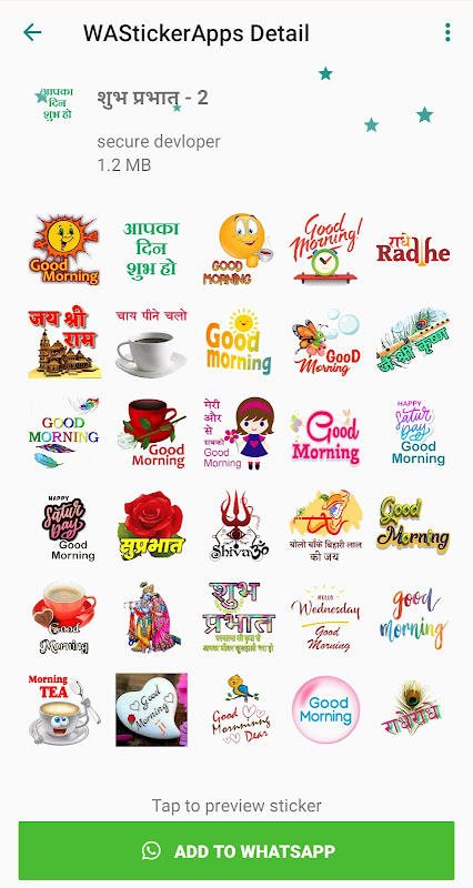 Happy Good Morning Sticker for iOS & Android