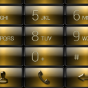 exDialer Gloss Gold Theme Skin Icon