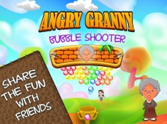 Angry Bubble Shooter Granny screenshot 0