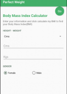 Perfect weight screenshot 1