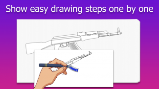 How to Draw Weapons and Daggers step by step screenshot 2