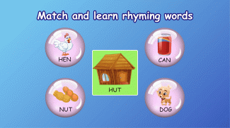 Kindergarten kids Learning English Rhyming Words screenshot 0