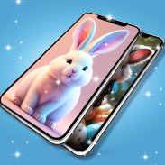 Cute bunny live wallpaper screenshot 1