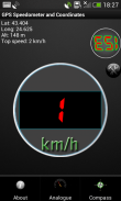 GPS的车速表：公里/英里 screenshot 0