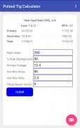 Pulsed Tig Calculator screenshot 1