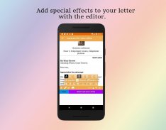 Teleprinter Letterhead Maker ( Letter writing app) screenshot 3