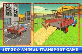 รถบรรทุกขนส่ง: zoo animal screenshot 6