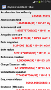 Physics Constant Table screenshot 0
