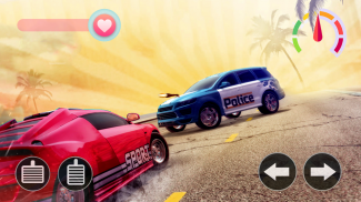 Police Chase: Death racing, Car game, Road warrior screenshot 0