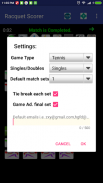 Racquet Match Scorer screenshot 2