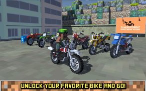 ブロッキーモトバイクSIM：夏のそよ風 screenshot 3