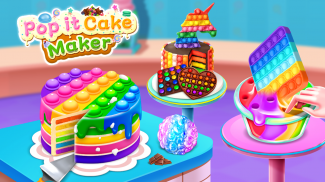 Pop it Chocolate Cake Maker screenshot 0