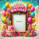 Happy Birthday Photo Frame icon