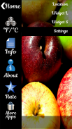 Fresh Apples Weather Clock screenshot 6